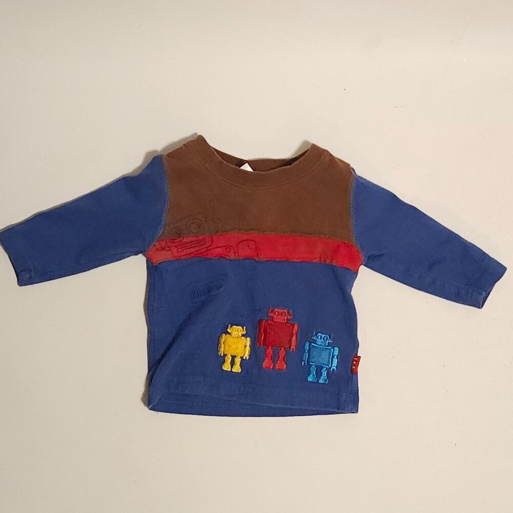 VINTAGE Little Tikes ROBOT Baby Long Sleeve Shirt 6-12 Month